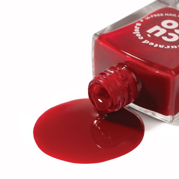 CuCo Nail Polish - Born Red-y (14-free, Quick-Dry, Vegan, Long-Lasting, Nail Polish)