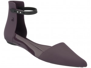 Ankle strap jelly flats, Melissa