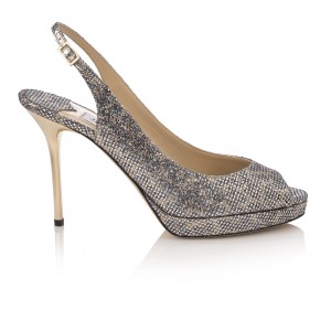 Leopard print glitter slingbacks, Jimmy Choo