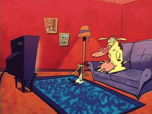 GIF from Cow and Chicken via Giphy