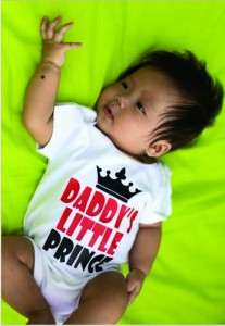 Daddy's Little Prince Onesie - White, P300 from Zirky Baby via zalora.com.ph