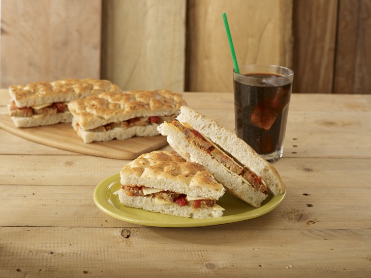 Meatloaf on Cheese Focaccia Bread