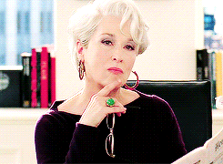 Screencap from The Devil Wears Prada from Giphy