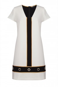 SINEQUANONE White short sleeved shift dress