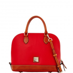 DOONEY & BOURKE Pebble satchel in red 