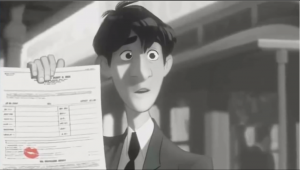 Screenshot from Paperman courtesy of Pixar