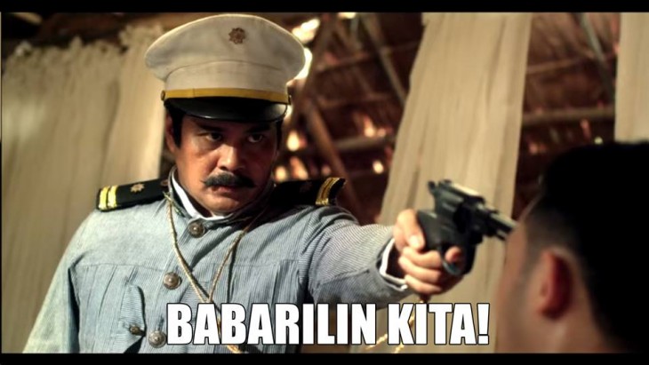 Screencap from Heneral Luna courtesy of Artikulo Uno Productions; meme courtesy of Kristine Briganti