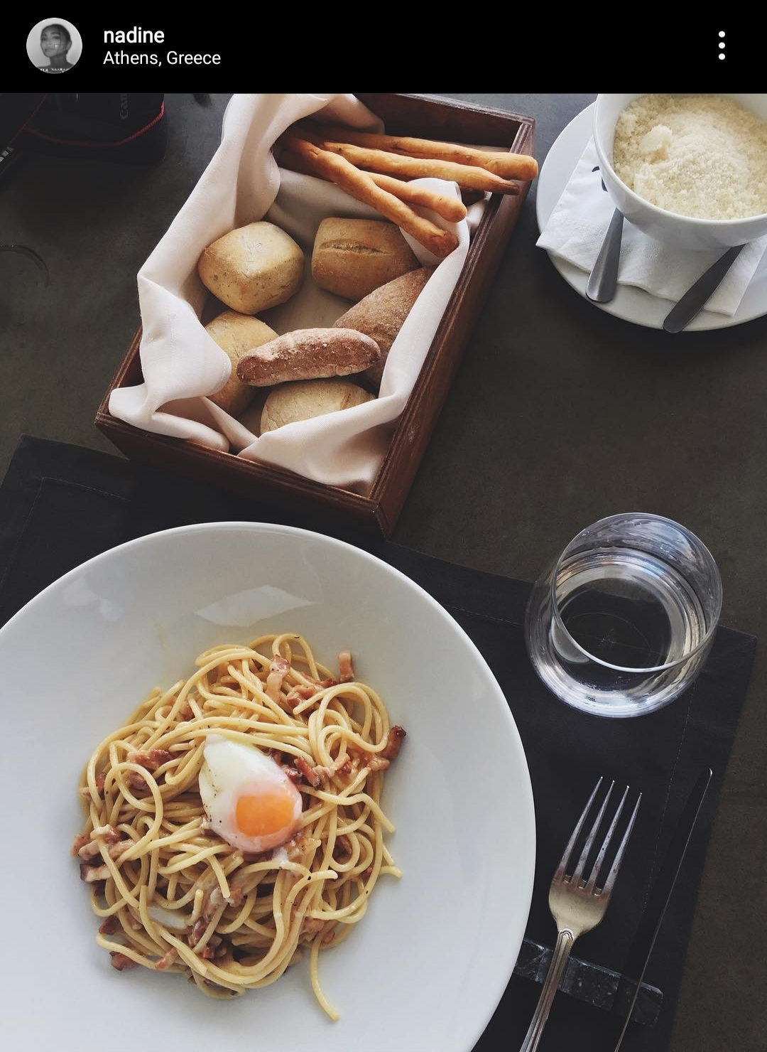 pasta and bread