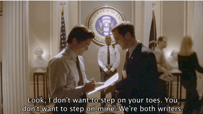 GIF from The West Wing via Giphy
