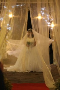 Anxiety can clearly be seen on my face before I started walking down the aisle.