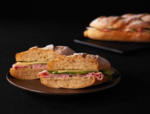 Ham and Cheese on French Baguette, P165