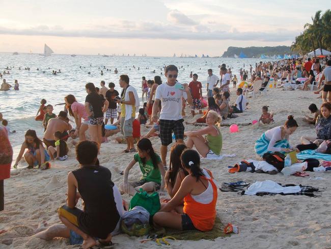 Crowded Beach