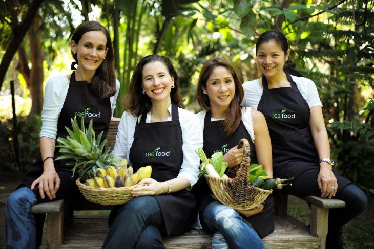 The women behind Real Food (L-R) Honey Almendral, Nicole Fandiño, Katrina Mañosa & Bea Lhuillier