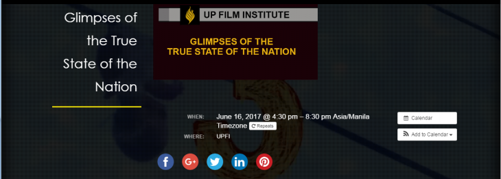 UP Film Institute Poster