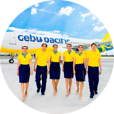 Cebu Pacific crew members