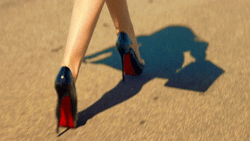 Woman Walking in Heels