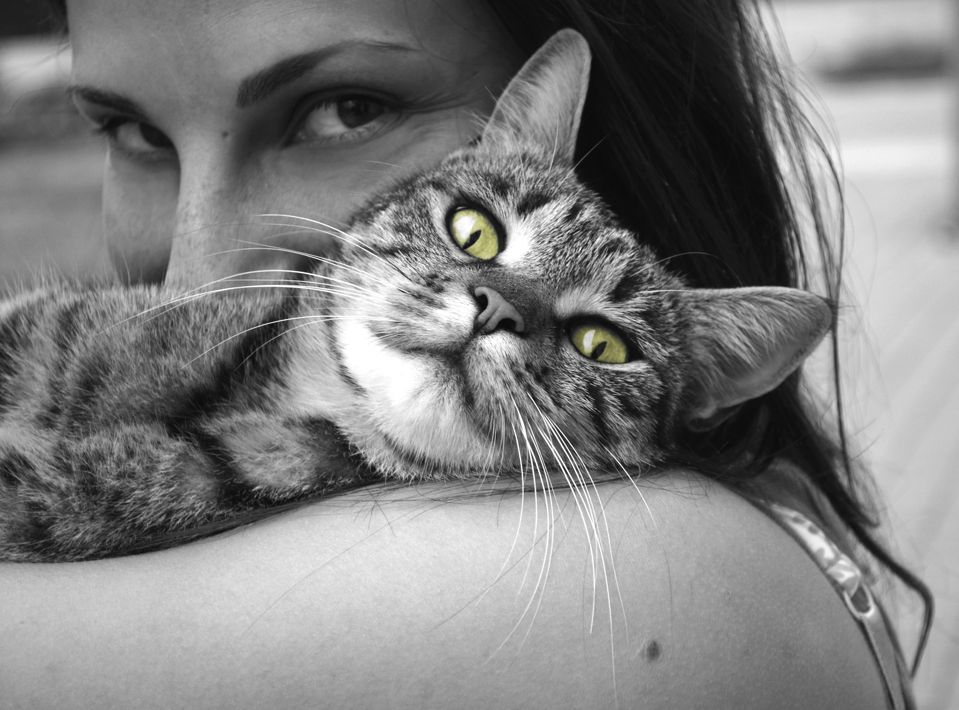 Woman with Her Cat