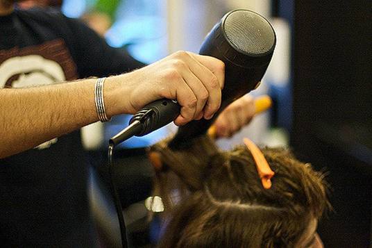 Hair Being Blow-dried