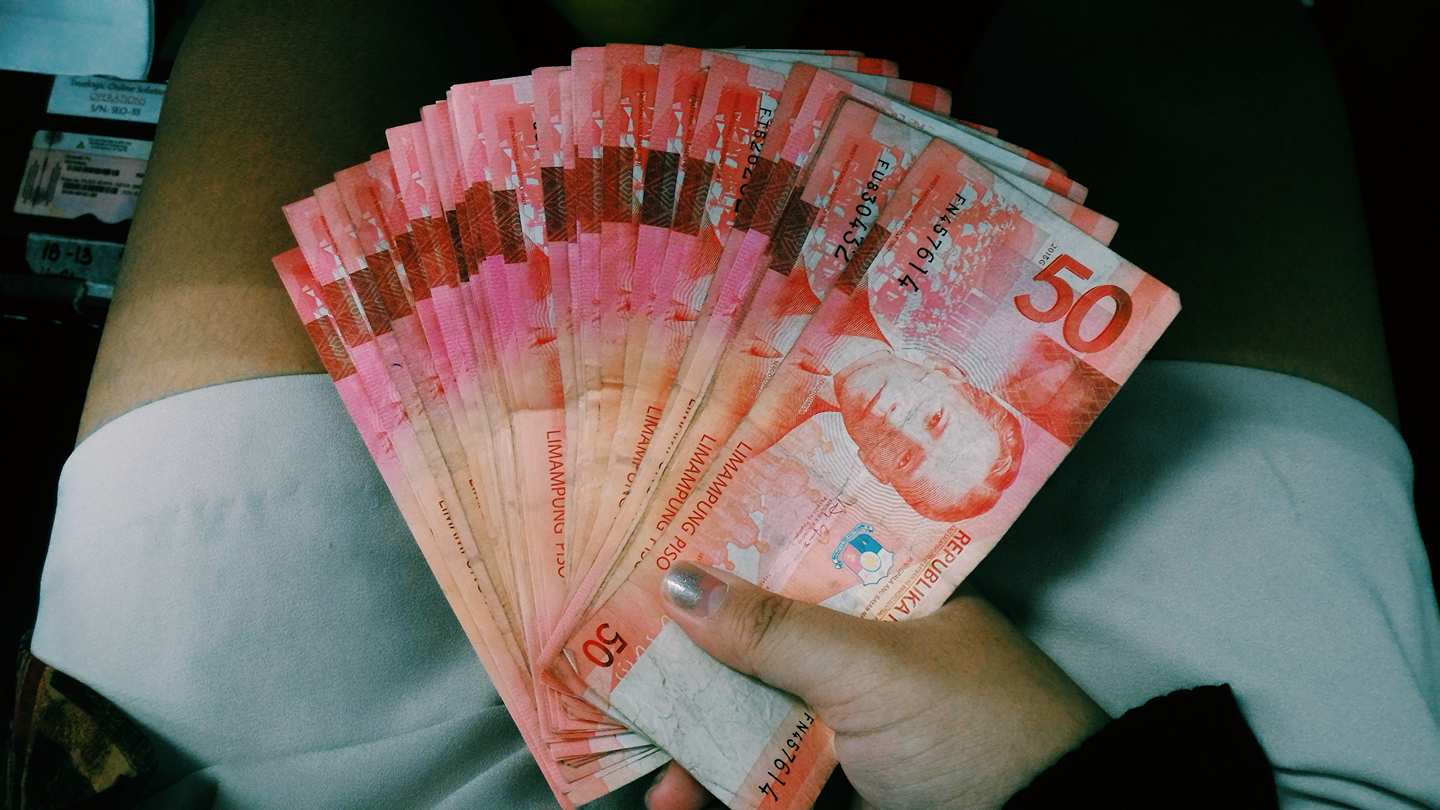 A Wad of Fifty Peso Bills