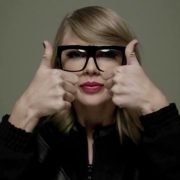 Taylor Swift giving a thumbs up