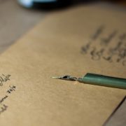handwritten love letter and card