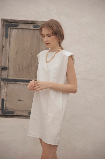 casual white dress