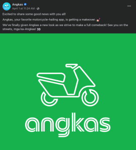 Angkas April Fools Prank