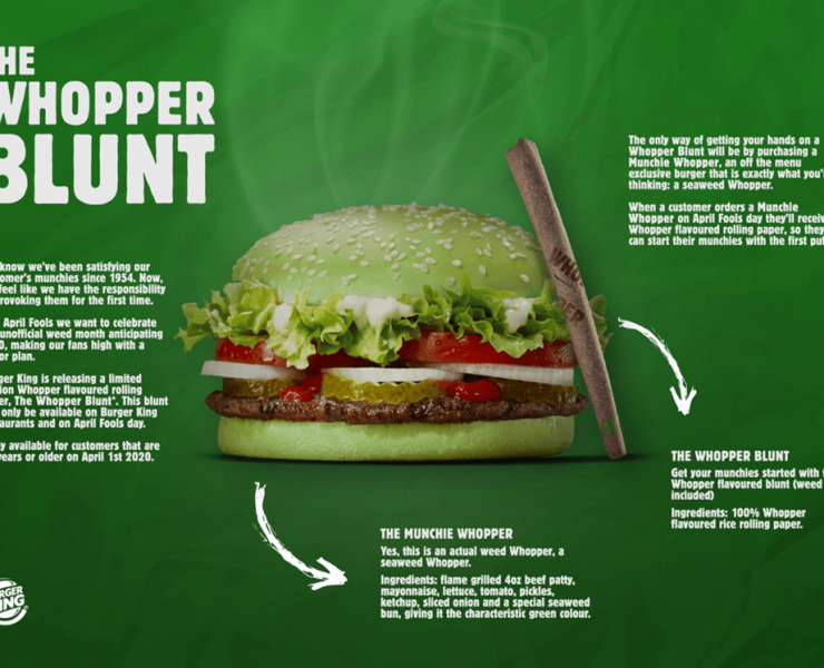 BK April Fools weed burger
