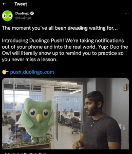 Duolingo April Fools Twitter