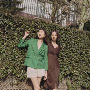 Left to Right_ Jelena Padded Tweed Tailored Blazer, Rozette Tailored A-line Shorts, Correa Relaxed Front Twist Shirt Dress