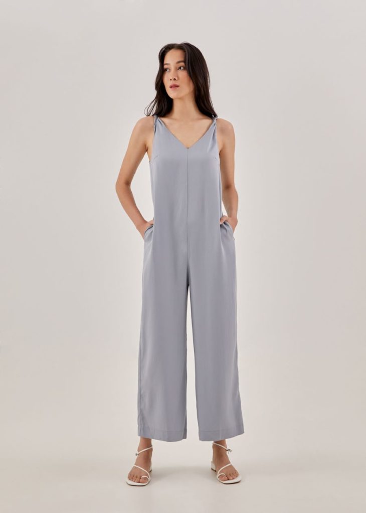 Sandrine Twist Wrap Column Jumpsuit