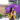a young lady holding a purple umbrella