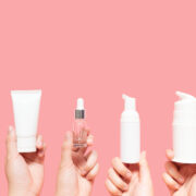 different skincare products