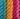 crocheted strands in multiple colors
