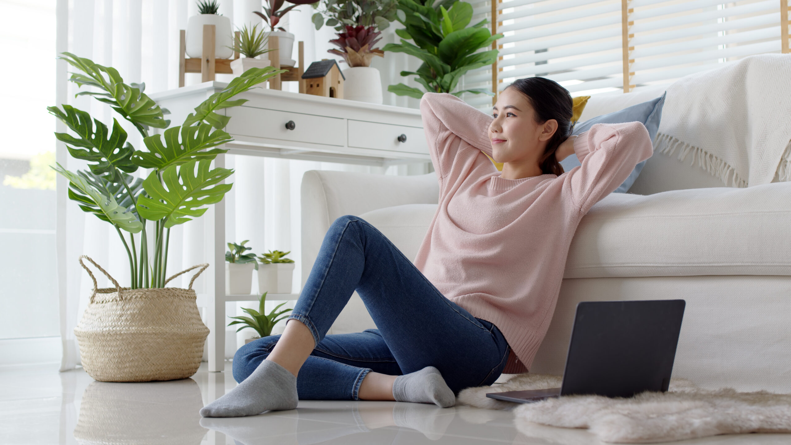 a woman on her condo